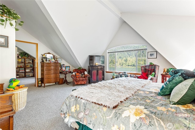 9204 Silver Lake Rd, Maple Falls, WA 98266 - carpeted bedroom with lofted ceiling