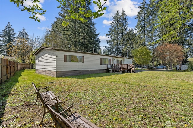 2641 Scotlac Dr SW, Olympia, WA 98512 - back of property featuring a wooden deck
