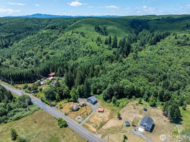 1129 Bunker Creek Rd, Chehalis, WA 98532 - view of property location featuring a heavily wooded area and a mountainous background