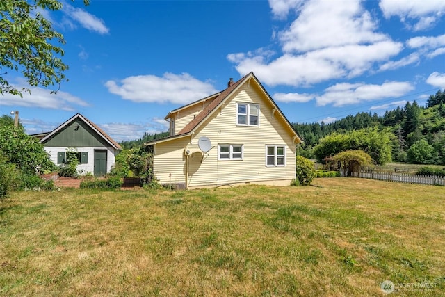1129 Bunker Creek Rd, Chehalis, WA 98532 - rear view of house featuring a chimney