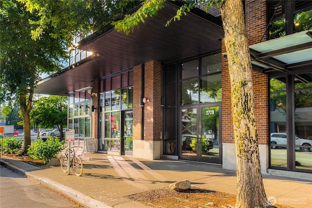 2720 3rd Ave Unit 412, Seattle, WA 98121 - property entrance with french doors and brick siding