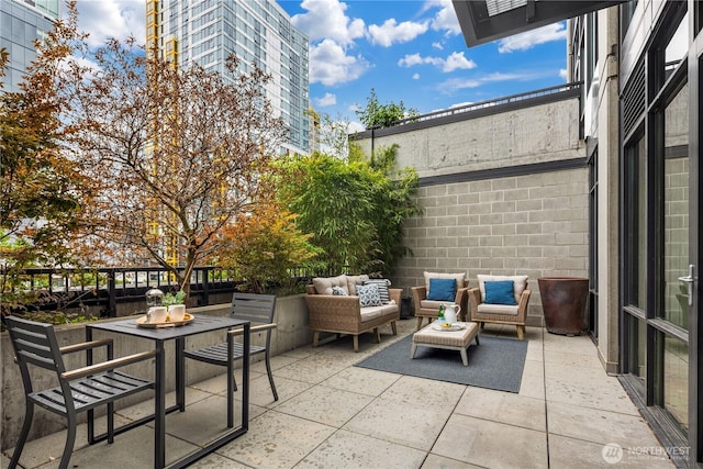2720 3rd Ave Unit 412, Seattle, WA 98121 - view of patio with outdoor lounge area