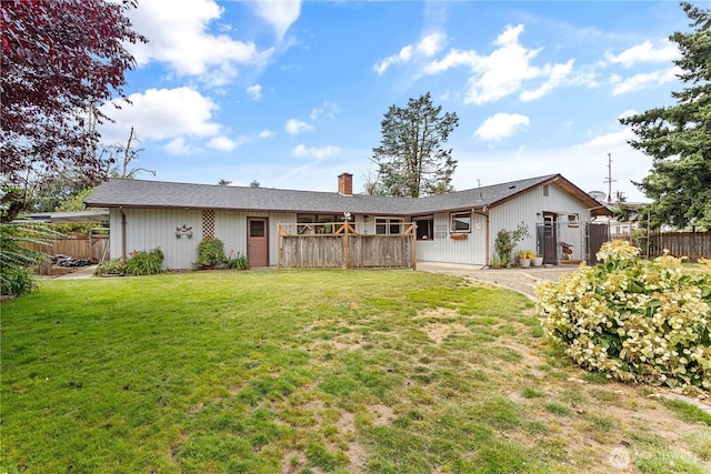 8374 W Meadow Ln, Lynden, WA 98264 - rear view of house featuring a chimney