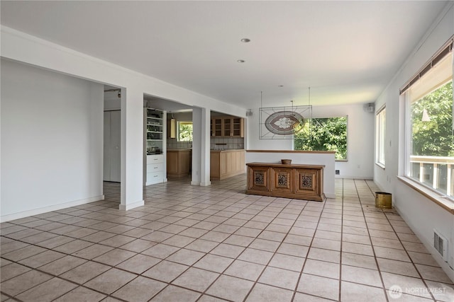 5017 Harbor Hills Dr, Freeland, WA 98249 - unfurnished living room featuring light tile patterned floors