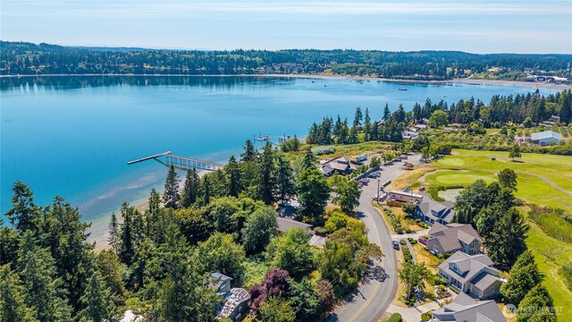 5017 Harbor Hills Dr, Freeland, WA 98249 - drone / aerial view of a large body of water and a golf club