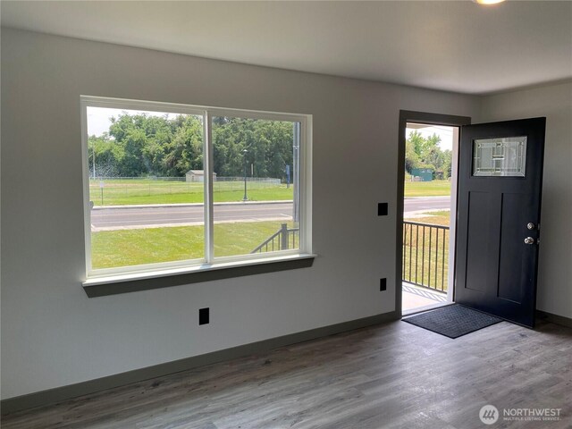 604 SW 4th St, College Place, WA 99324 - entryway featuring wood finished floors