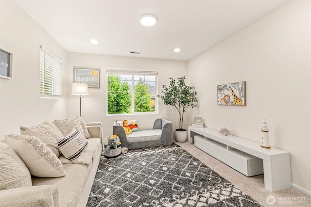 17710 39th Ave SE, Bothell, WA 98012 - carpeted living room featuring baseboards