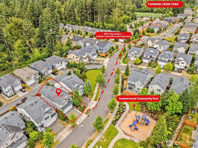 17710 39th Ave SE, Bothell, WA 98012 - aerial perspective of suburban area