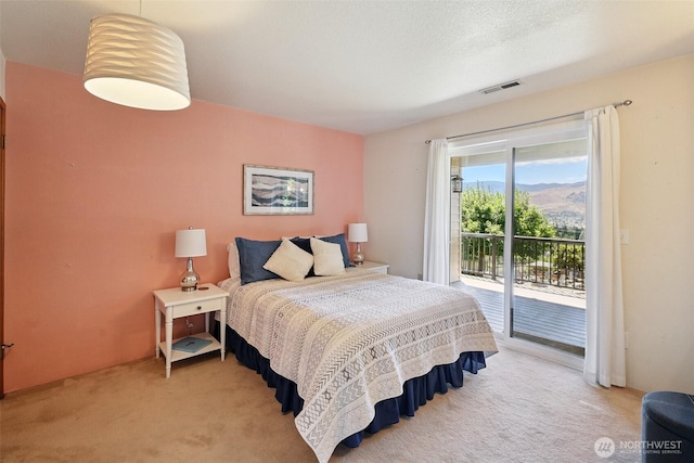622 Vista View Pl, East Wenatchee, WA 98802 - carpeted bedroom featuring access to outside and a mountain view