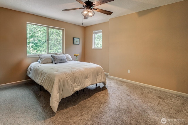 118 Bald Eagle Rd, Ariel, WA 98603 - carpeted bedroom with baseboards and a ceiling fan