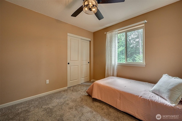 118 Bald Eagle Rd, Ariel, WA 98603 - bedroom featuring carpet floors and ceiling fan