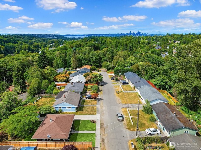 7337 19th Ave SW, Seattle, WA 98106 - aerial view of a heavily wooded area