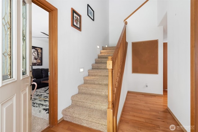 6211 18th Ave SW, Olympia, WA 98512 - staircase with wood finished floors