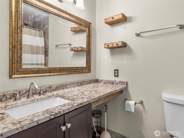 16002 5th Ave E, Tacoma, WA 98445 - bathroom with vanity and a shower with shower curtain