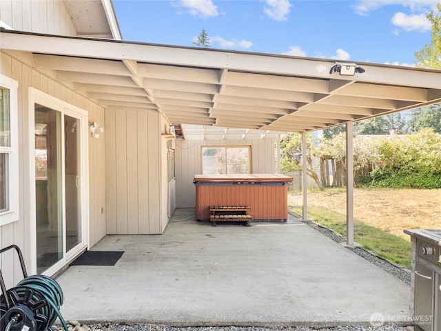 16002 5th Ave E, Tacoma, WA 98445 - view of patio / terrace featuring a hot tub