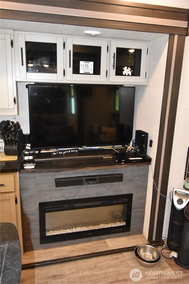 112 Primrose Ln, Cinebar, WA 98533 - detailed view of a glass covered fireplace