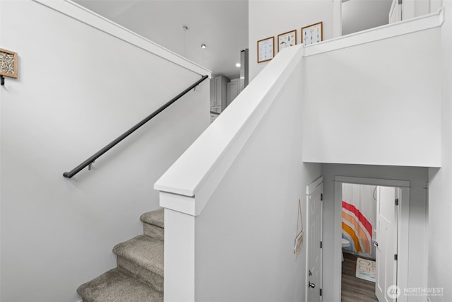 1172 Thorndyke Rd, Port Ludlow, WA 98365 - staircase featuring wood finished floors