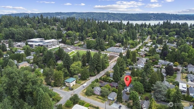 10342 39th Ave NE, Seattle, WA 98125 - aerial view of property and surrounding area with a forest