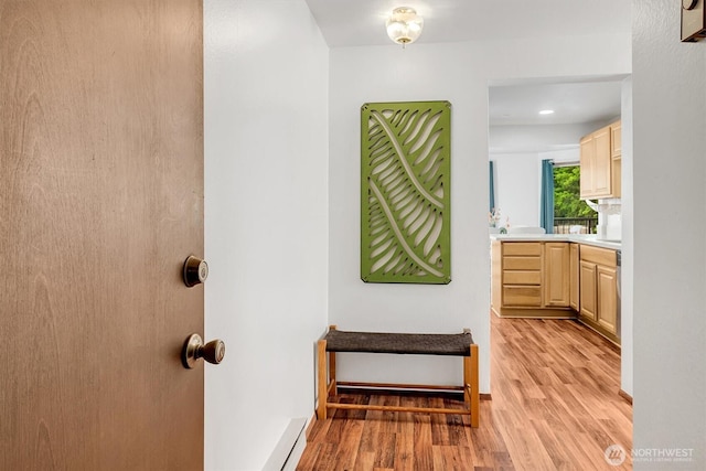 921 Pershing Ave Unit 101, Bremerton, WA 98312 - hall with light wood-style floors