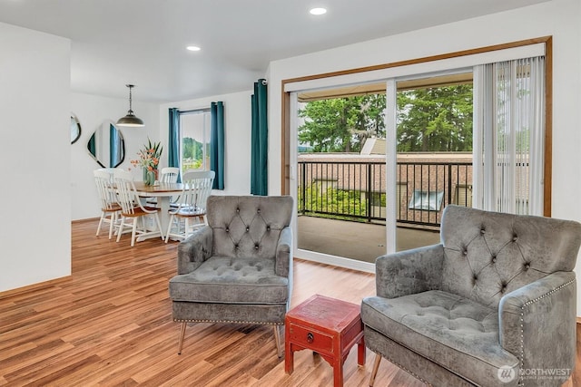 921 Pershing Ave Unit 101, Bremerton, WA 98312 - living area with wood finished floors and recessed lighting
