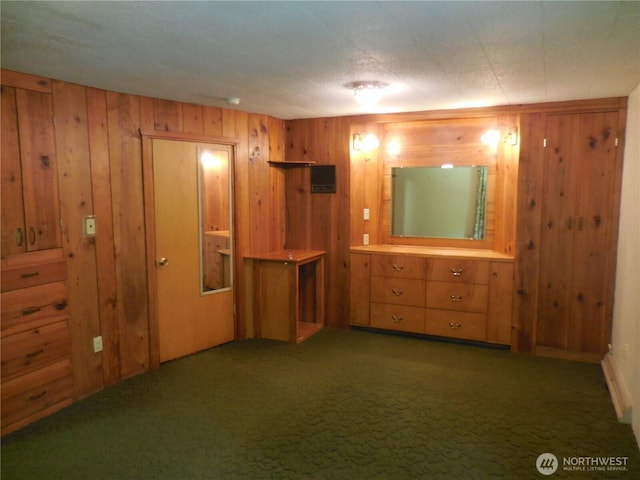 3649 Long Lake Rd SE, Port Orchard, WA 98366 - unfurnished bedroom featuring carpet flooring and wooden walls