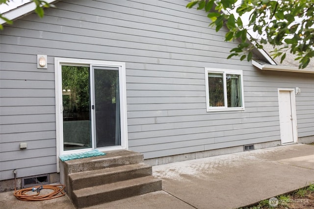 858 Willow Ct SW, Ocean Shores, WA 98569 - back of property featuring entry steps, a patio area, and crawl space