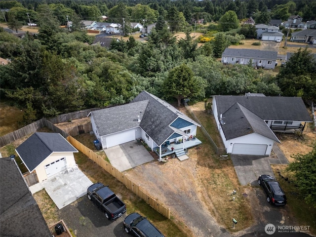 858 Willow Ct SW, Ocean Shores, WA 98569 - aerial view of residential area with a forest