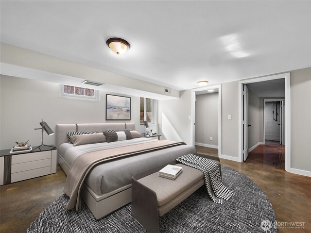 4510 N 24th St, Tacoma, WA 98406 - bedroom featuring finished concrete floors and baseboards
