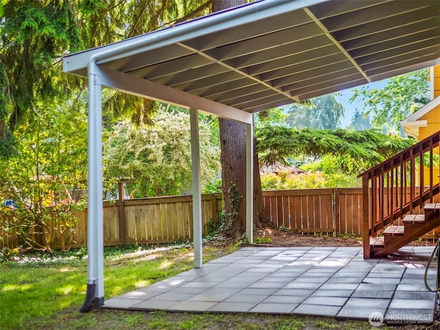 4510 N 24th St, Tacoma, WA 98406 - view of patio / terrace featuring stairway