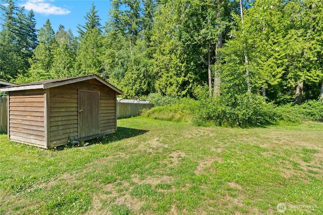 8669 Harbor Dr, Blaine, WA 98230 - view of yard featuring a storage shed