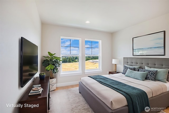 3606 E M St, Tacoma, WA 98404 - bedroom with wood finished floors and recessed lighting