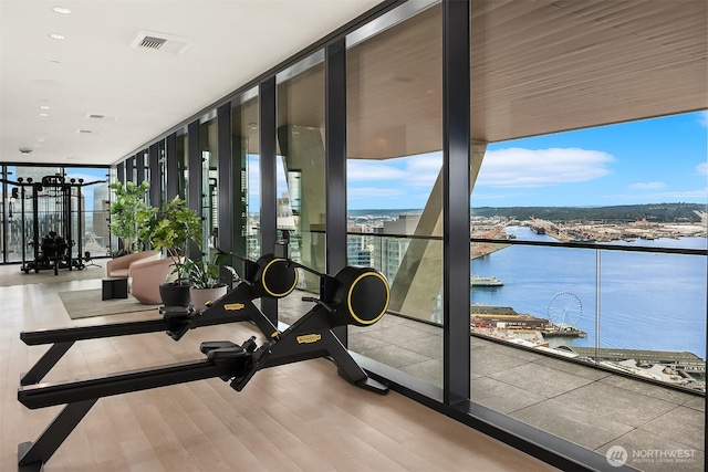 300 Virginia St Unit 1311, Seattle, WA 98101 - balcony featuring a water view