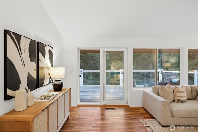 1564 Hillside Dr SE, Issaquah, WA 98027 - living room with light wood-style floors, healthy amount of natural light, and lofted ceiling