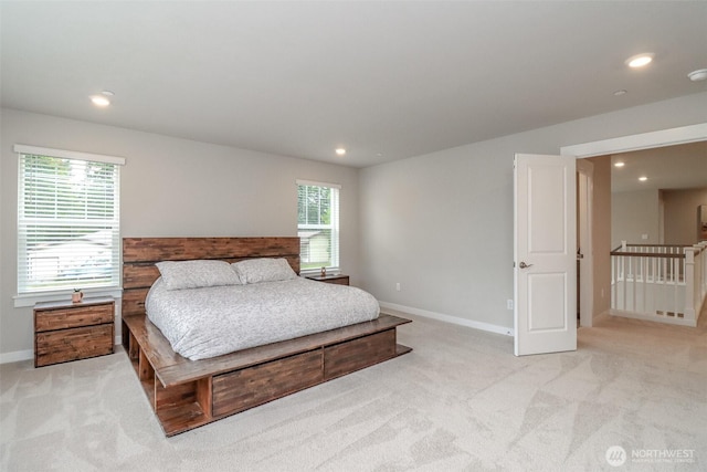 16321 SE 133rd Pl, Renton, WA 98059 - bedroom featuring light colored carpet and recessed lighting