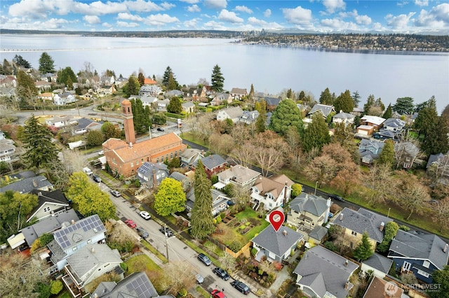 3232 37th Ave S, Seattle, WA 98144 - aerial view of residential area featuring a nearby body of water