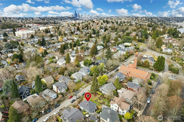 3232 37th Ave S, Seattle, WA 98144 - aerial overview of property's location featuring nearby suburban area