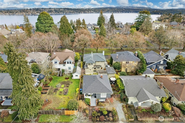 3232 37th Ave S, Seattle, WA 98144 - aerial perspective of suburban area featuring a nearby body of water