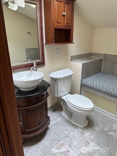 6829 Weedin Pl NE, Seattle, WA 98115 - bathroom with marble finish floors and vanity
