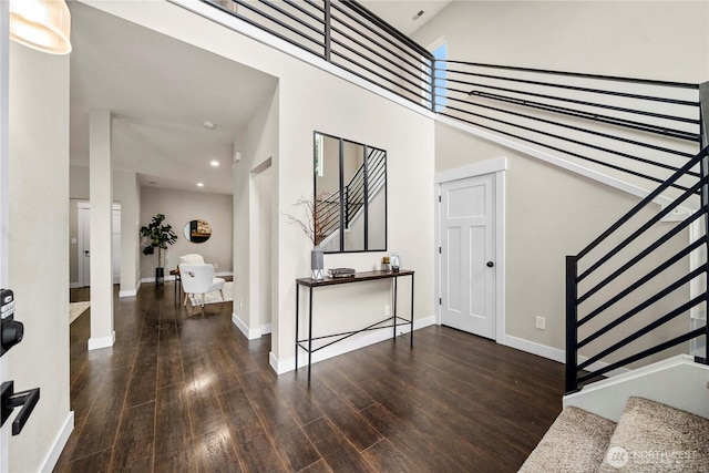 814 9th St SW, Puyallup, WA 98371 - stairway featuring wood finished floors and recessed lighting