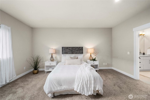 814 9th St SW, Puyallup, WA 98371 - carpeted bedroom with baseboards and ensuite bathroom