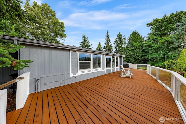 2366 Northshore Rd, Bellingham, WA 98226 - view of wooden terrace