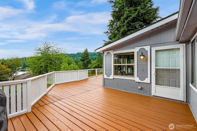 2366 Northshore Rd, Bellingham, WA 98226 - view of wooden terrace