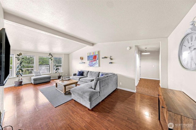 2366 Northshore Rd, Bellingham, WA 98226 - living area featuring wood finished floors and a textured ceiling