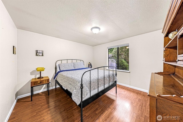 2366 Northshore Rd, Bellingham, WA 98226 - bedroom with wood finished floors and a textured ceiling