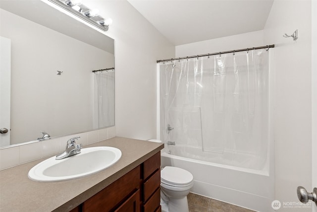 6540 Indiana St SE, Olympia, WA 98513 - full bathroom with vanity and shower / bath combination with curtain