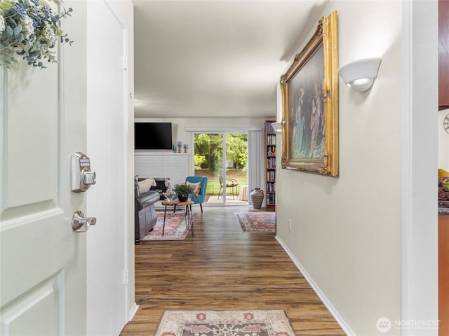 3300 Carpenter Rd SE Unit 49, Lacey, WA 98503 - corridor with wood finished floors and baseboards