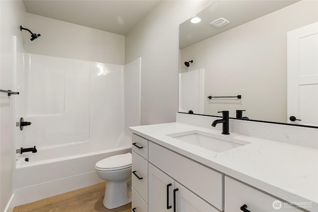 2632LOT13 Sievers Way, Ferndale, WA 98248 - full bathroom featuring vanity, tub / shower combination, and wood finished floors