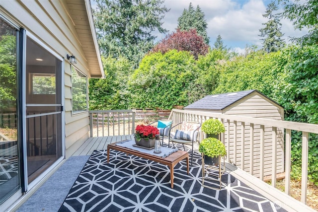 110 S 198th Pl, Des Moines, WA 98148 - view of wooden balcony with a deck
