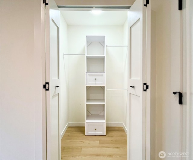 746 N 88th St, Seattle, WA 98103 - spacious closet with light wood finished floors