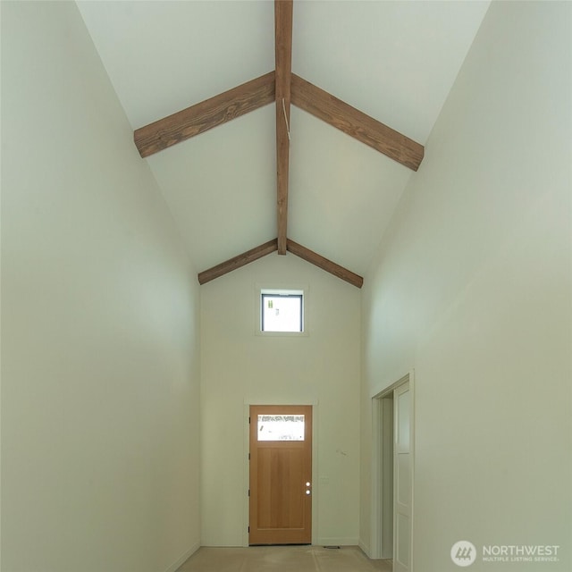12107 Mundy Loss Rd E, Buckley, WA 98321 - detailed view of beam ceiling and baseboards